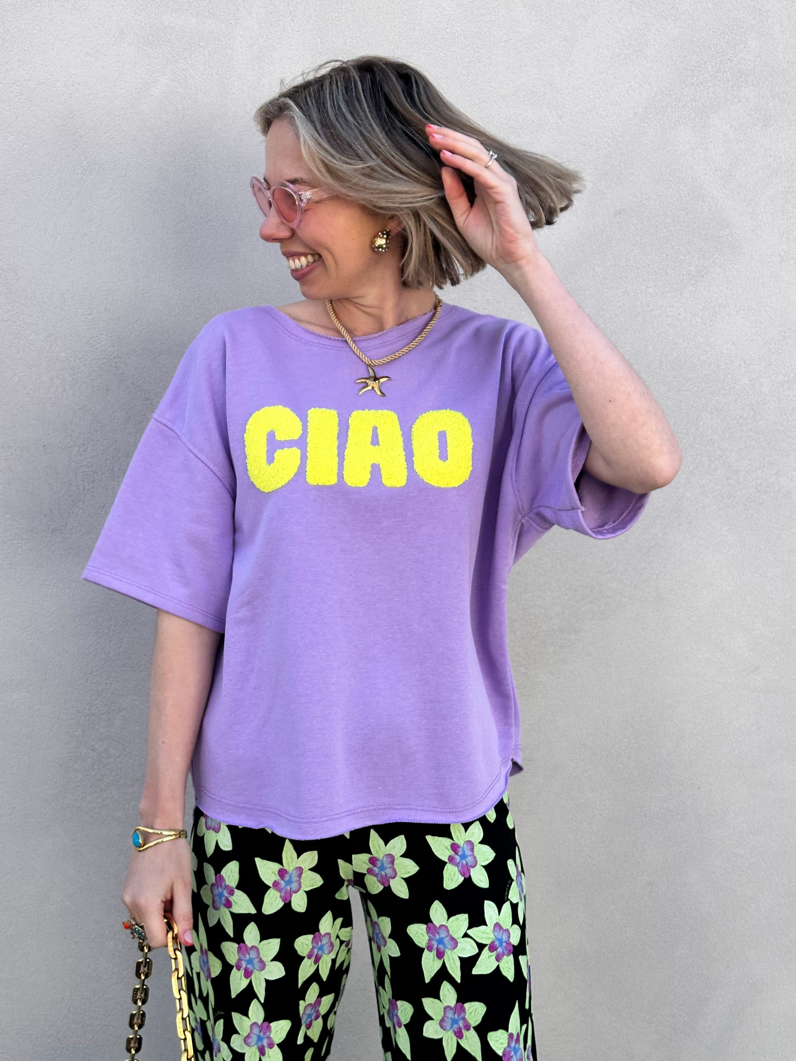 Ciao Bella sweater paars
