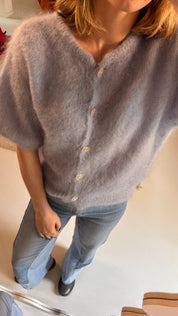 Nori trui lichtblauw korte mouw