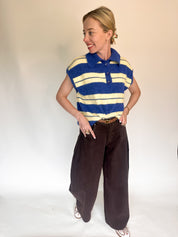 Celeste trui geel/blauw
