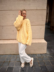 Lucy gebreide trui butteryellow