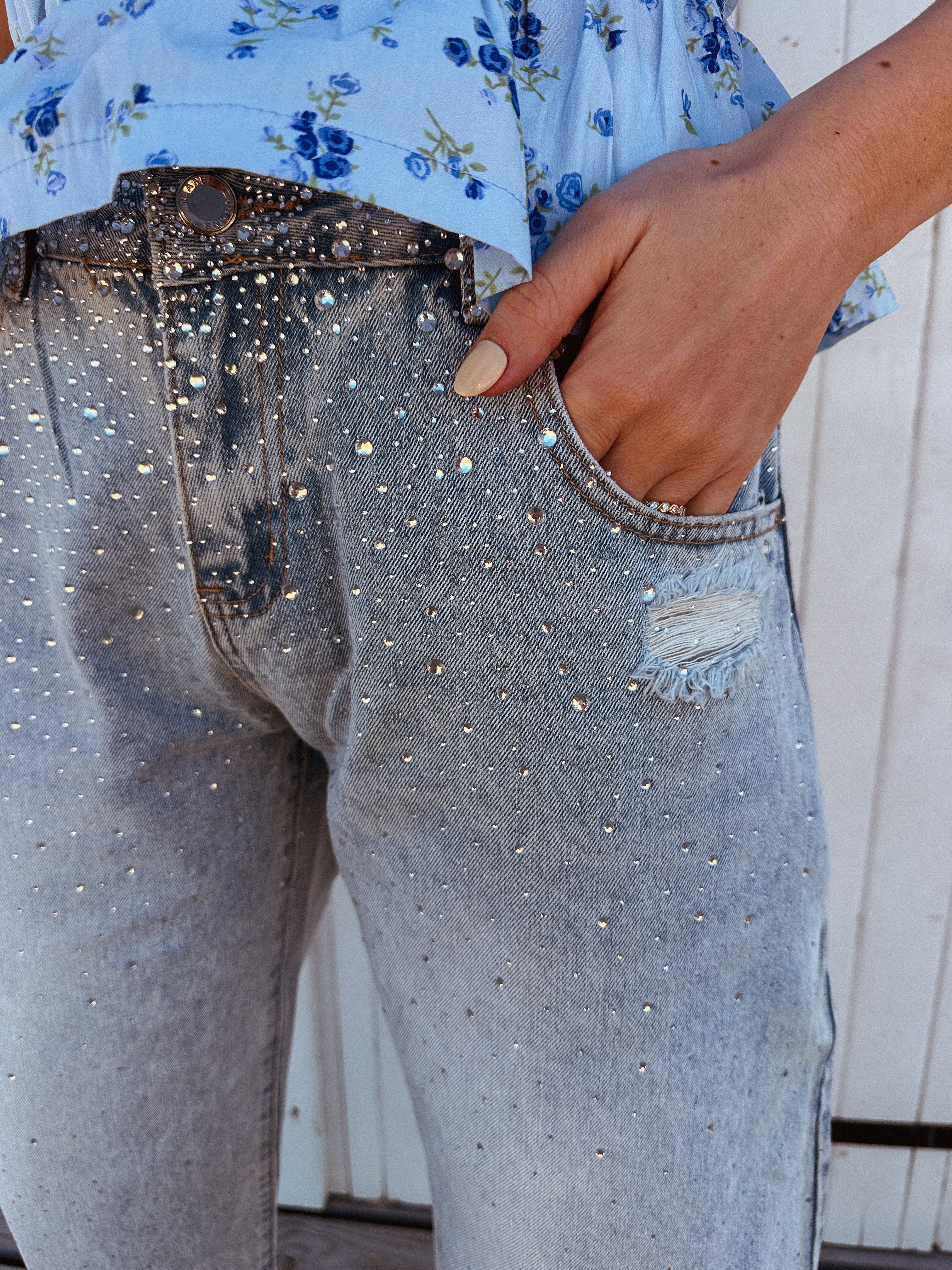 Kato jeans strass