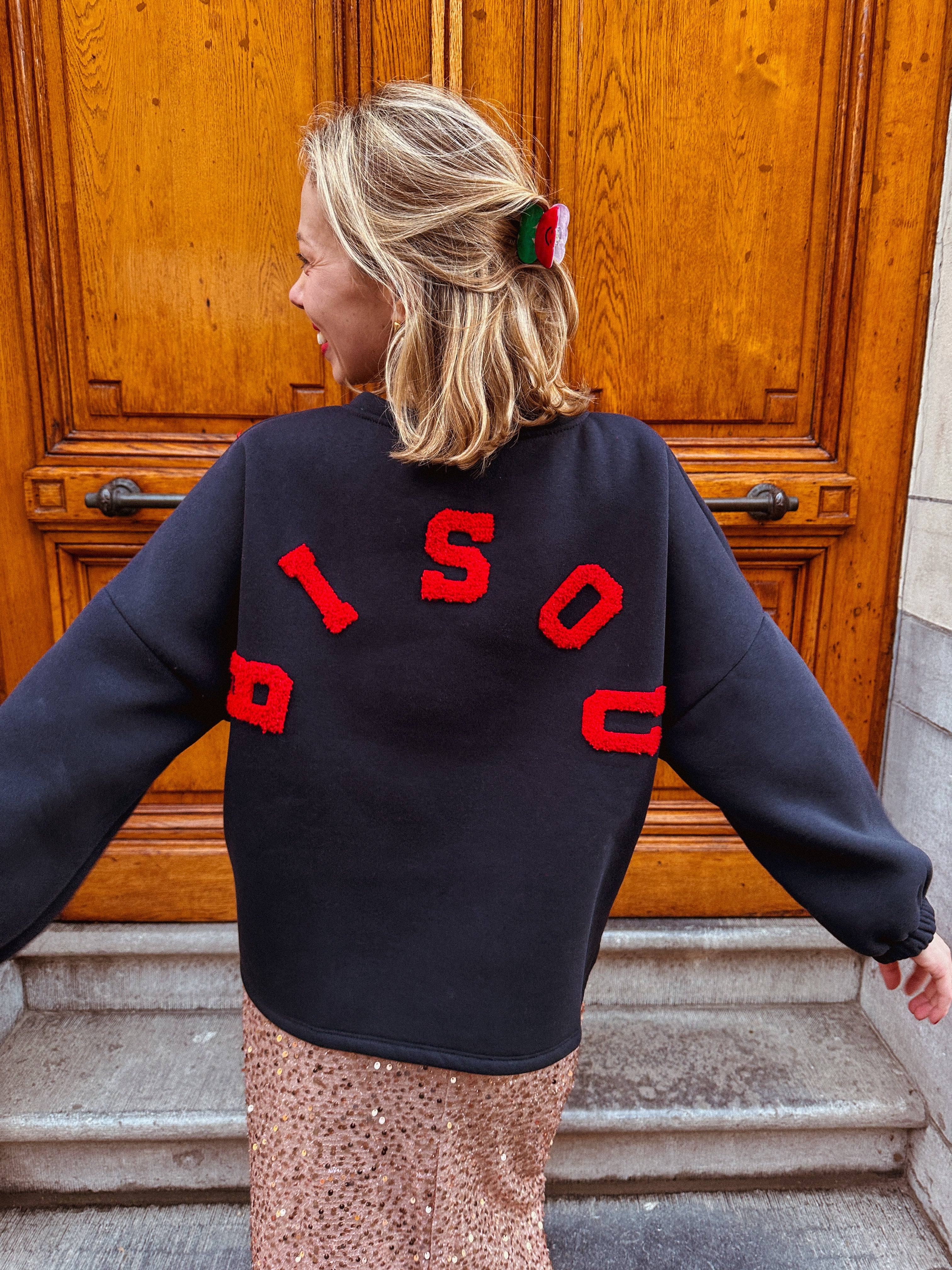 Bisou sweater marine/burgundy