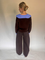 Ariane hart trui bruin