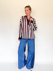 Kiara stripe blouse