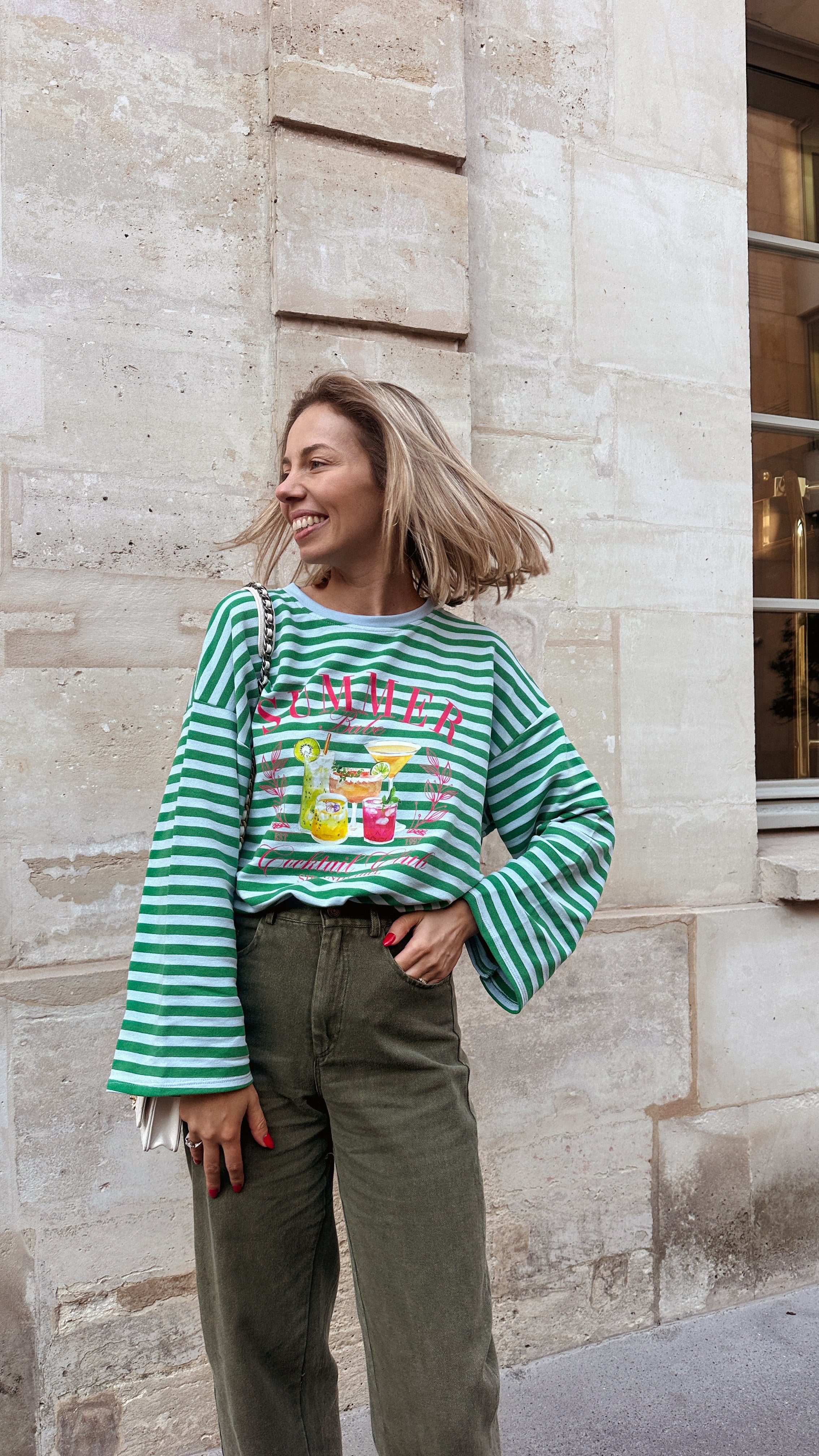 Colette longsleeve tee groen