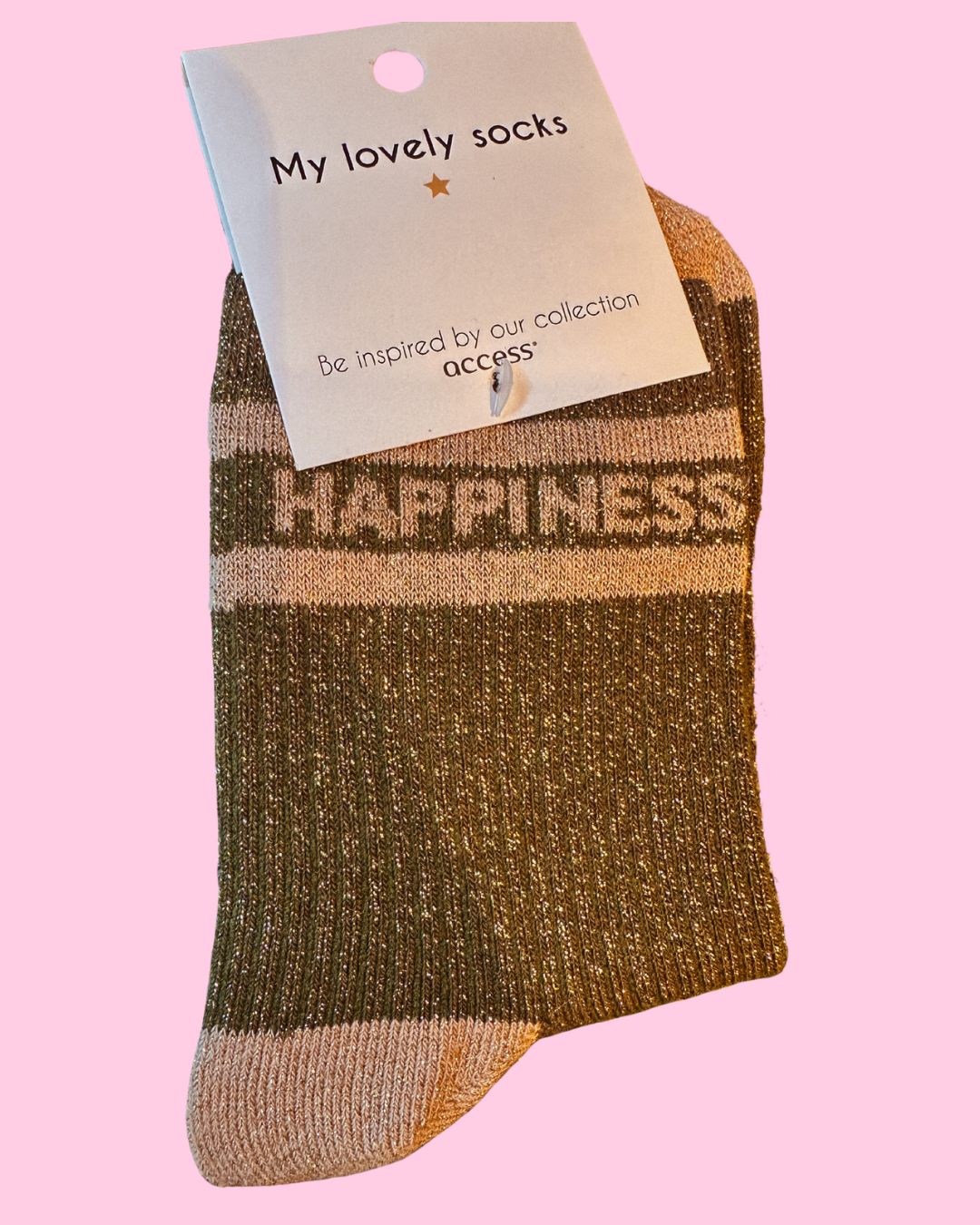 Happiness glittersokjes