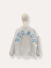 Dogmom sweater grijs/blauw
