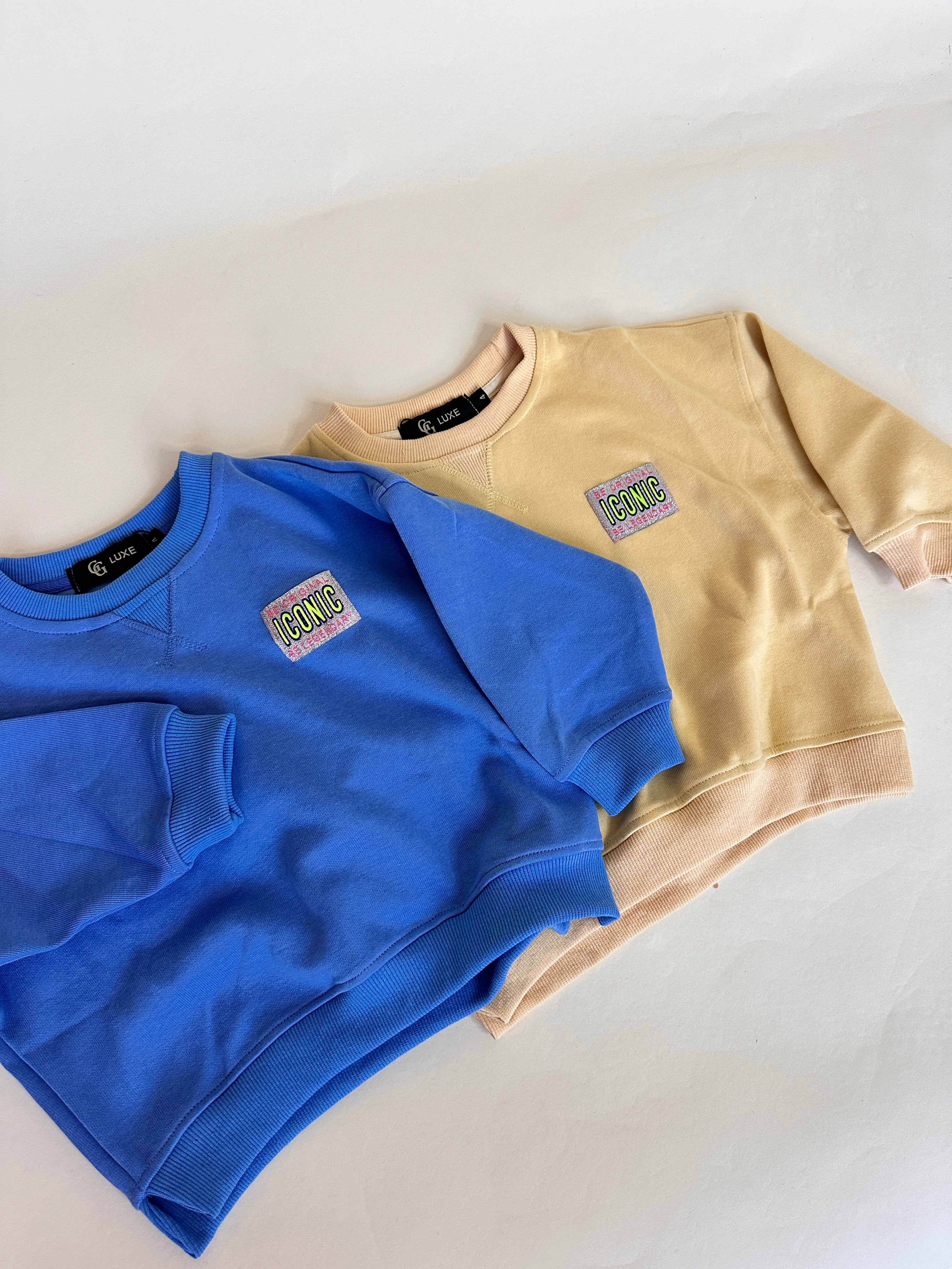 Zita sweater iconic lichtgeel kids