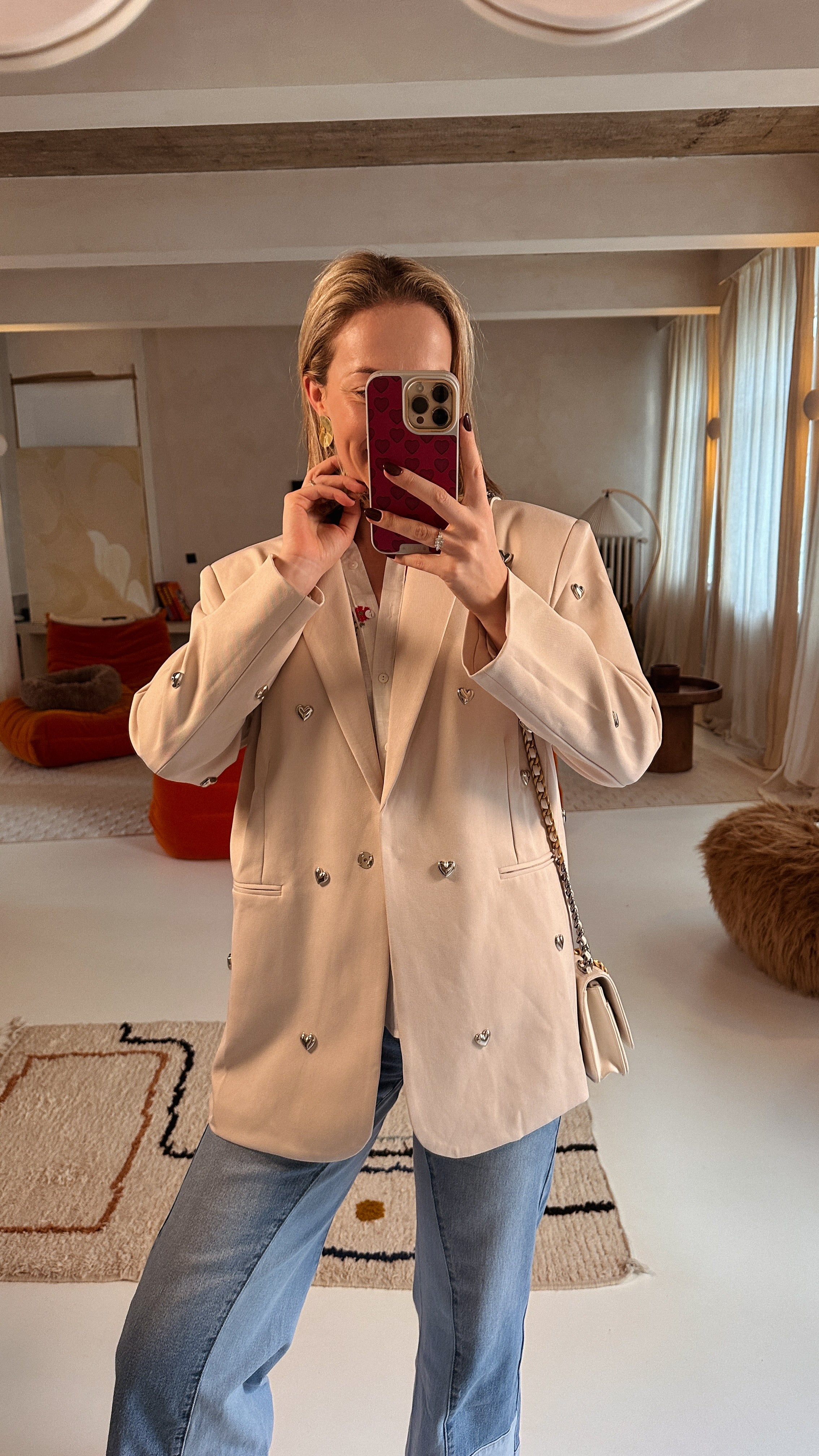 Isabella blazer beige hart
