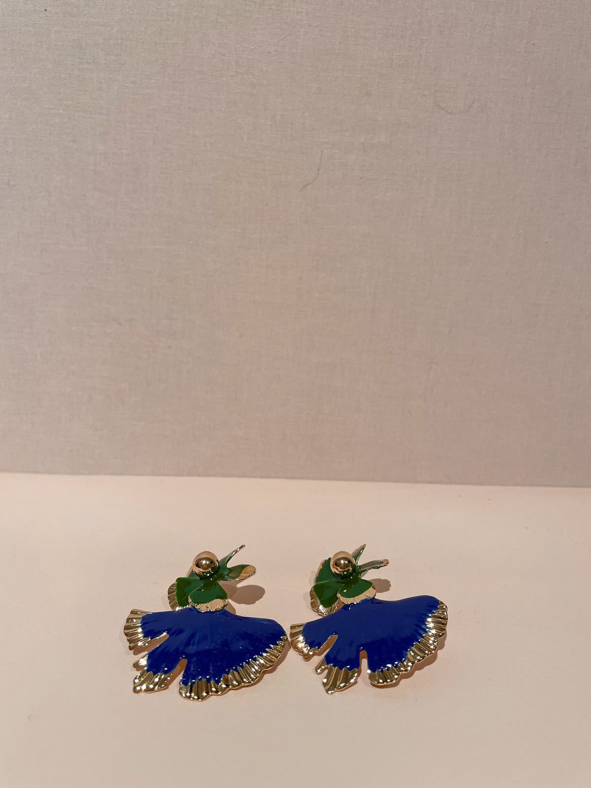 Oorbellen blauw/groen