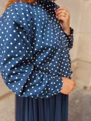 Amara jasje polka dots blauw