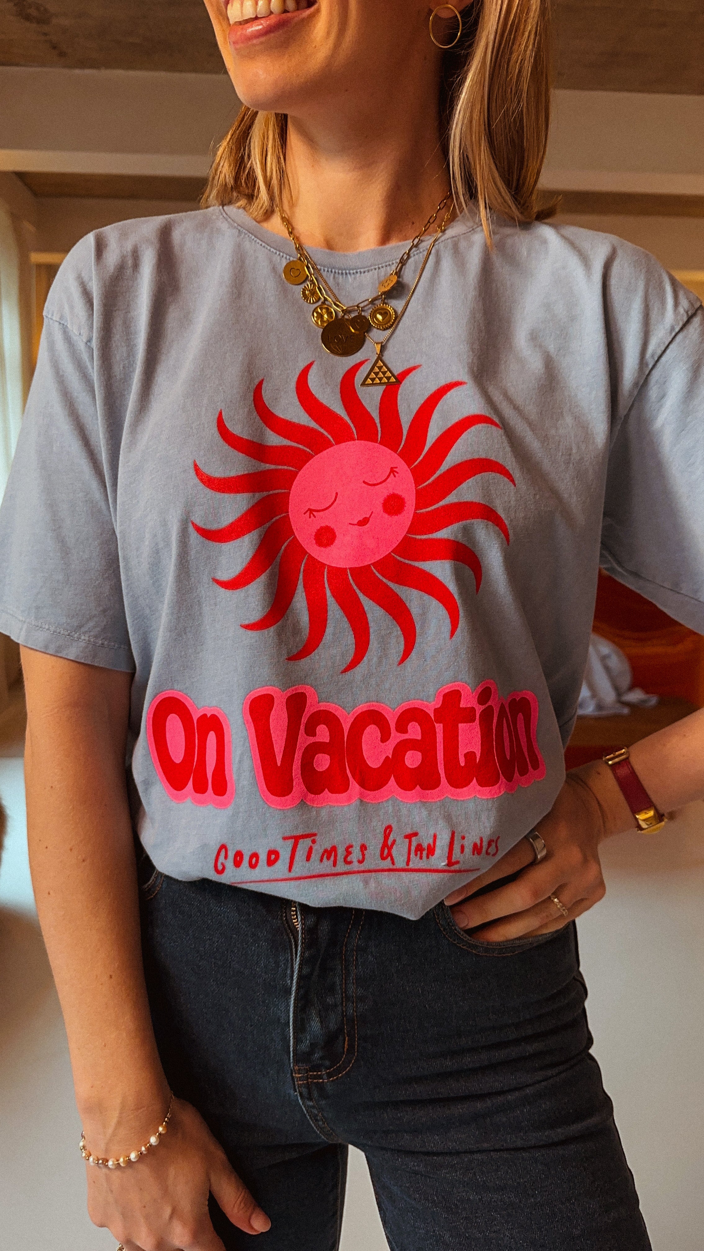 Sunny T-shirt blauw