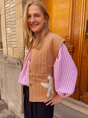 Nina gilet beige