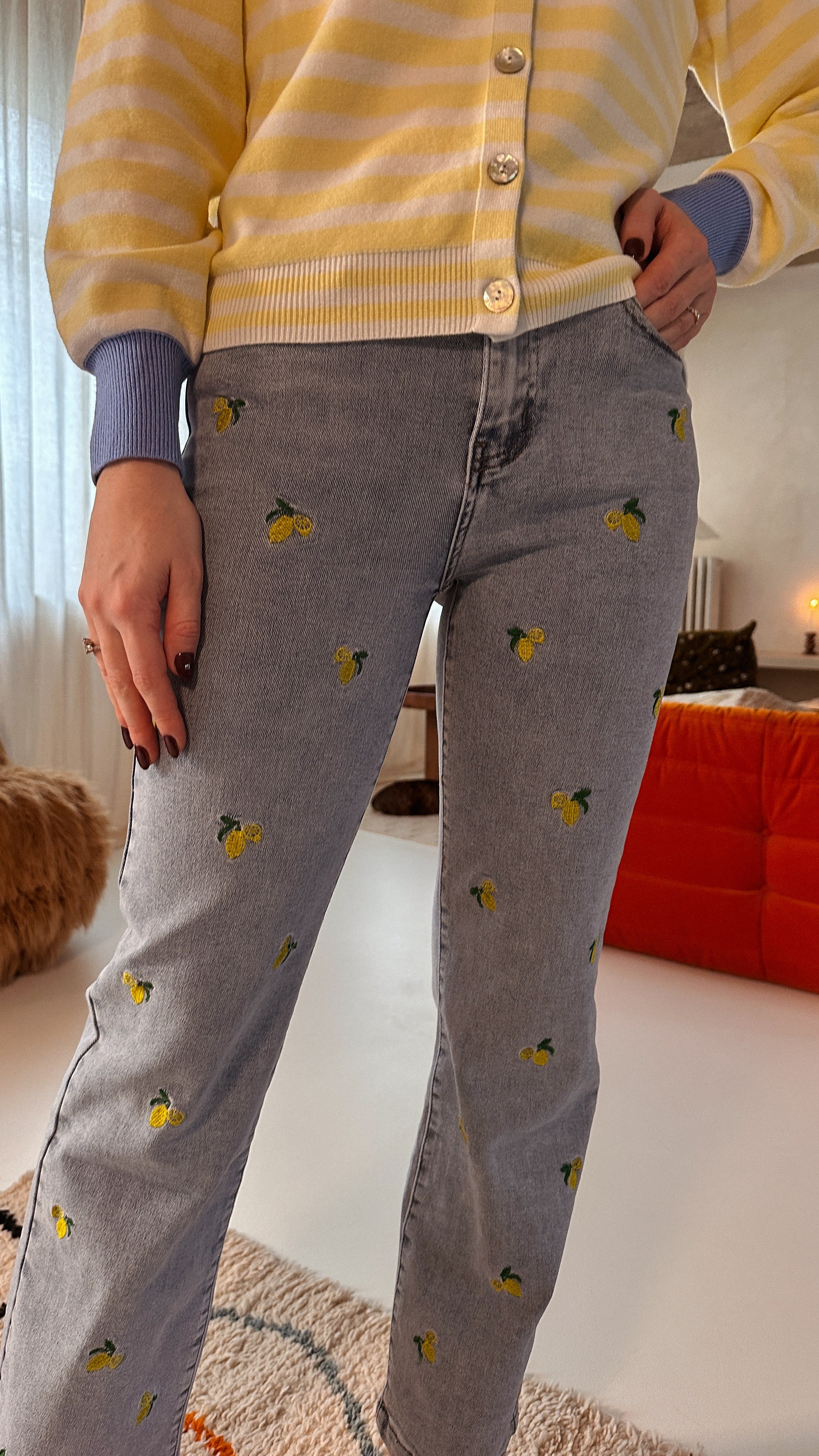 Lemon jeansbroek citroen