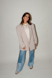 Tonya blazer greige
