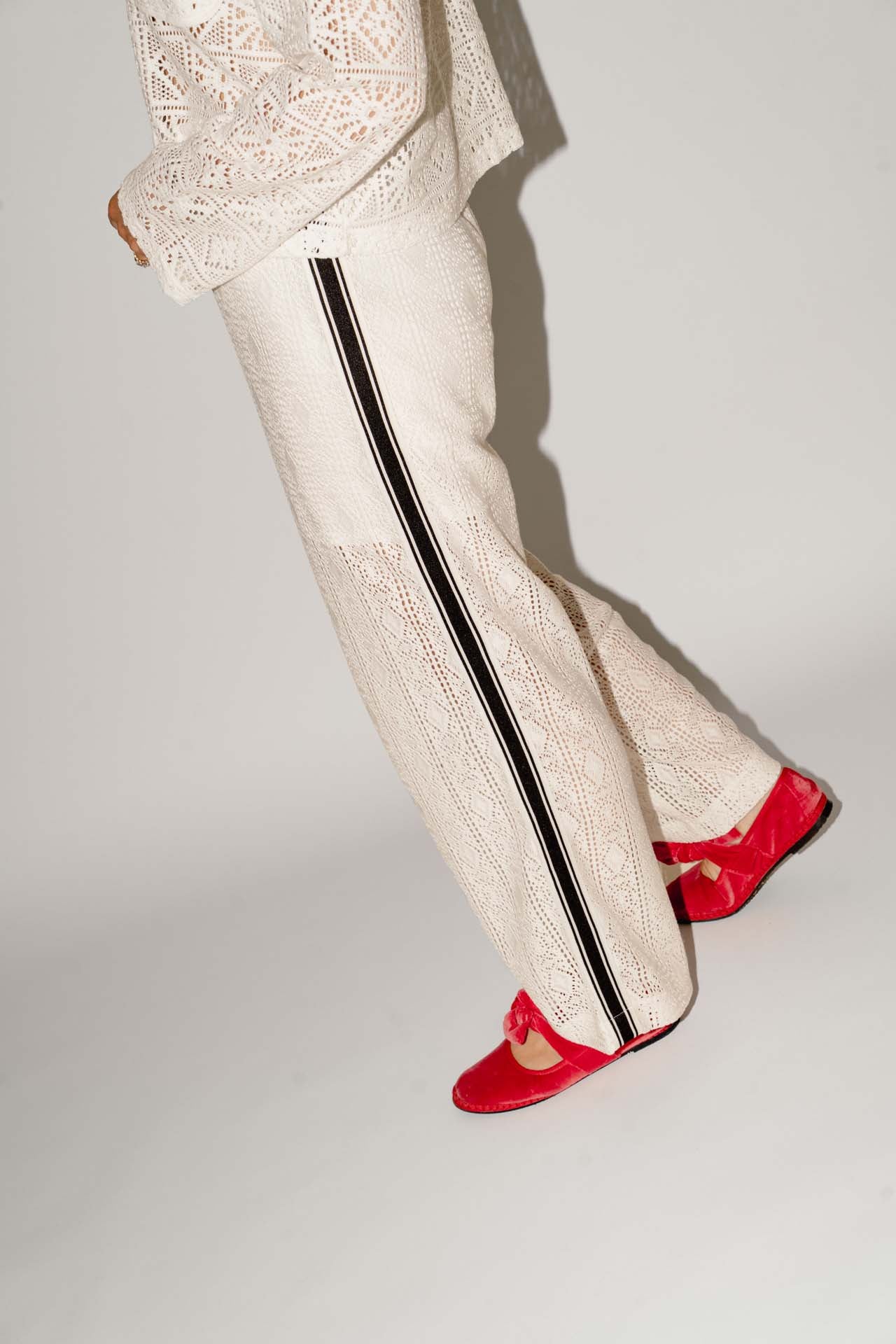 Donna gehaakte broek wit