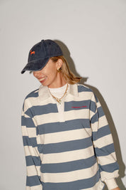 Skyler striped polo