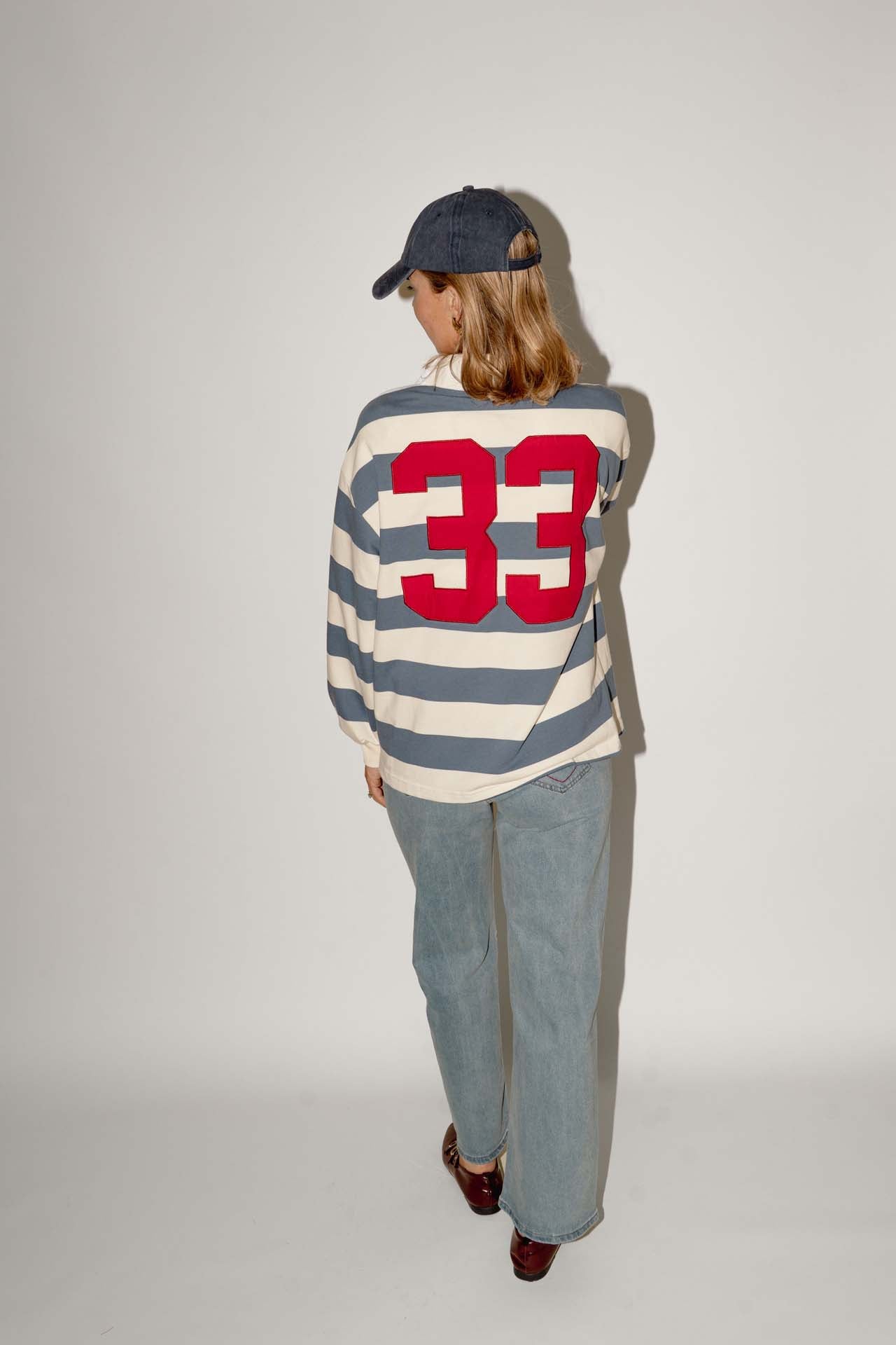 Skyler striped polo