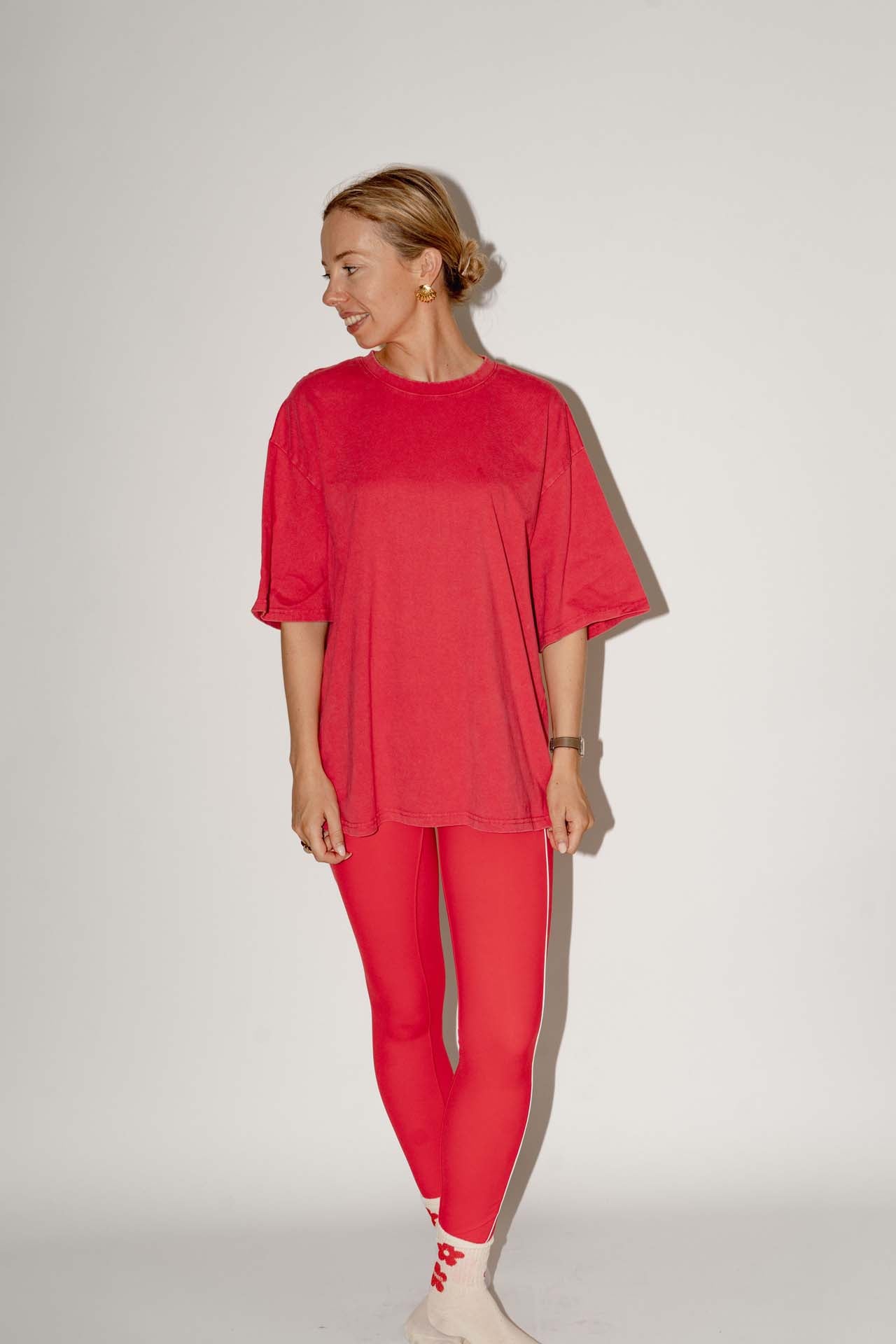 Iconic dog T-shirt rood