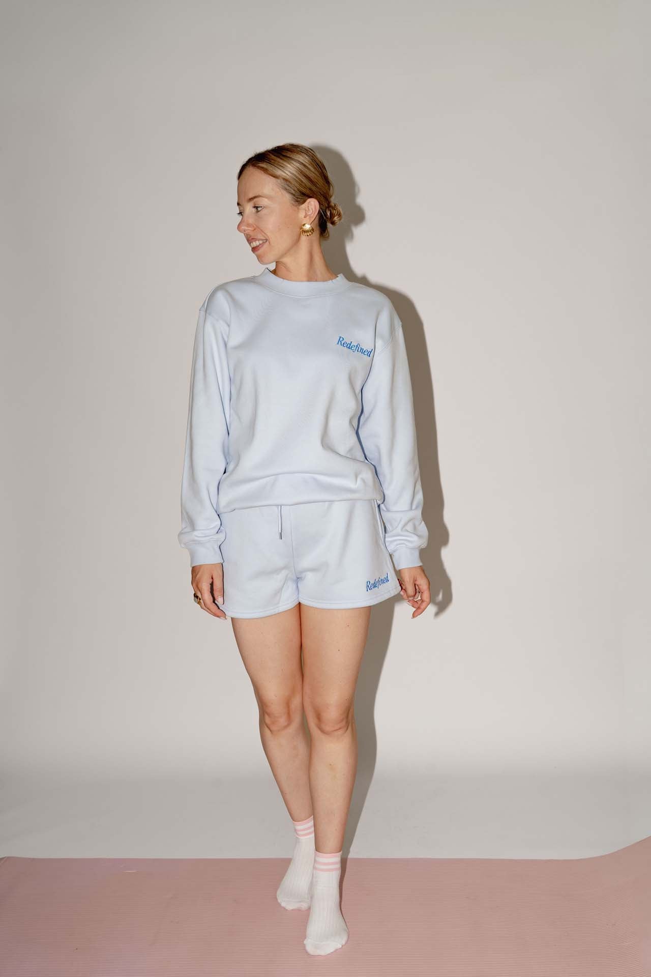 Redifined short lichtblauw