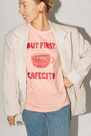 Cafecito tee roze