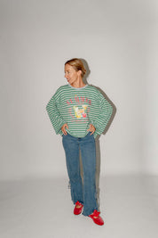 Colette longsleeve tee groen