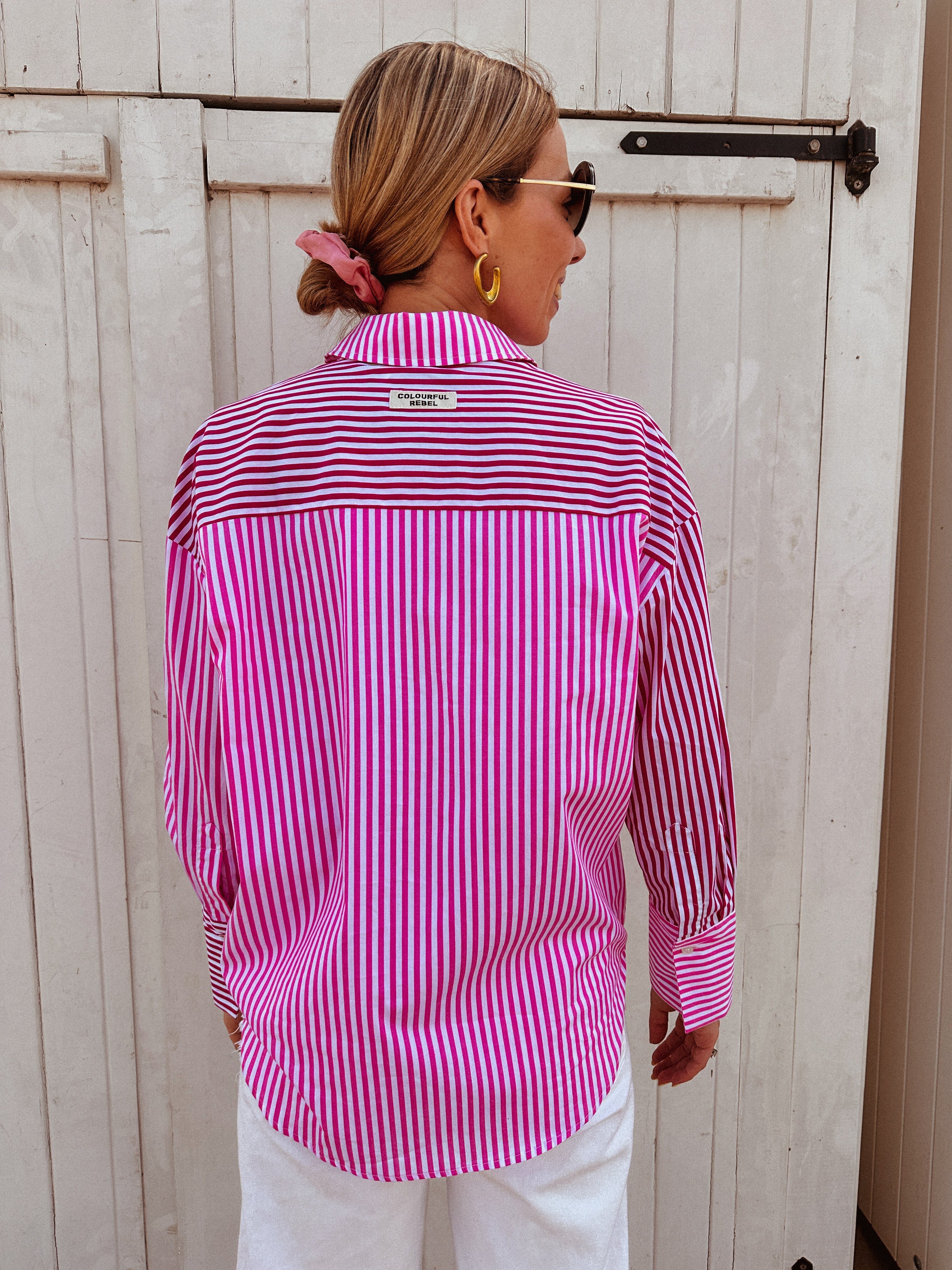 Talia blouse gestreept colourful rebel