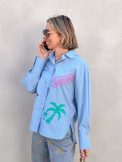 Charlie summer blouse blauw