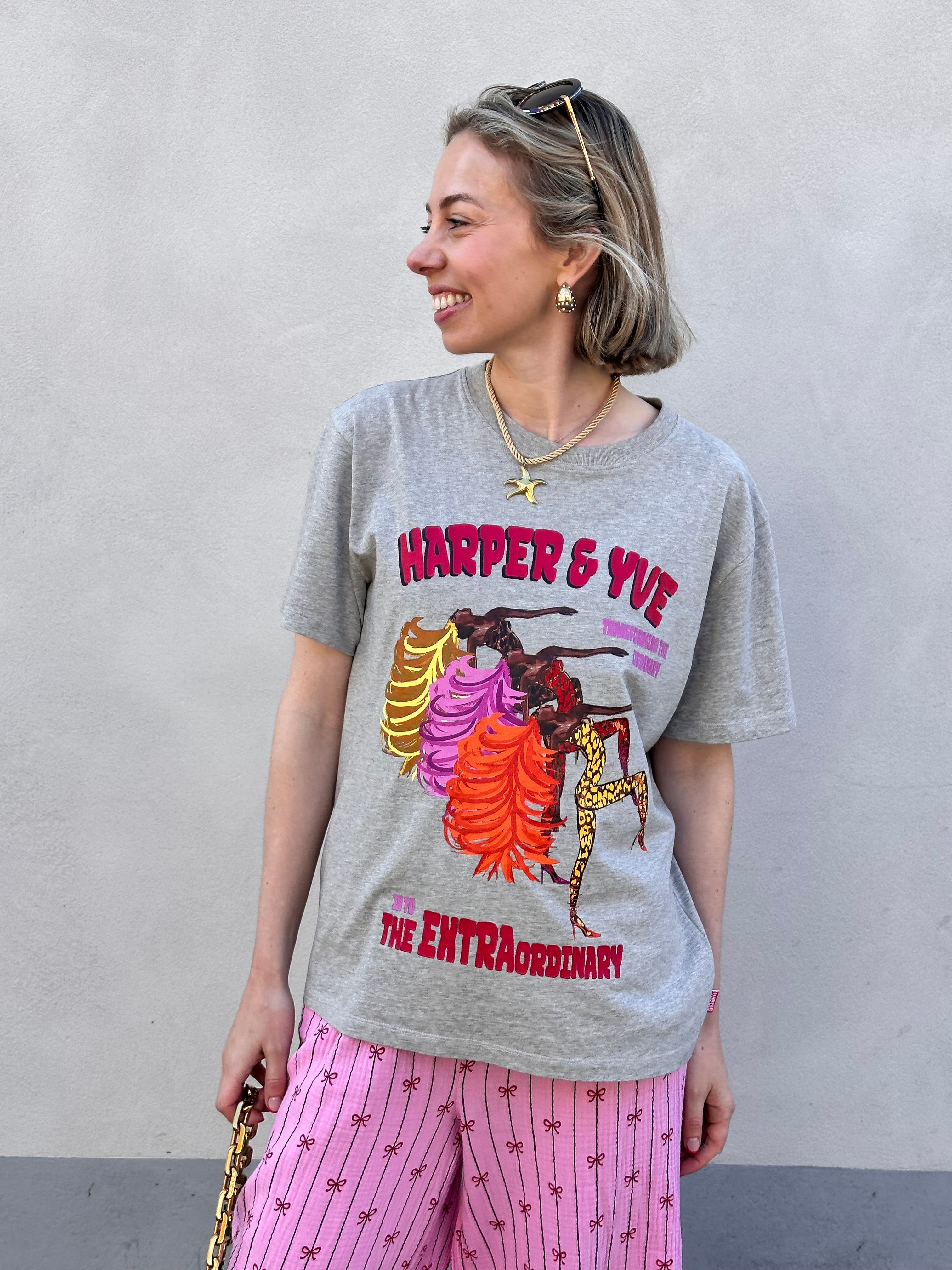 Harper & Yve T-shirt Extraordinary grijs