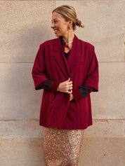 Zeyla blazer burgundy