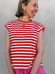 Ada T-shirt gestreept rood