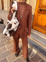 Ro blazer polka dot bruin