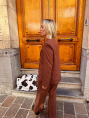 Ro blazer polka dot bruin