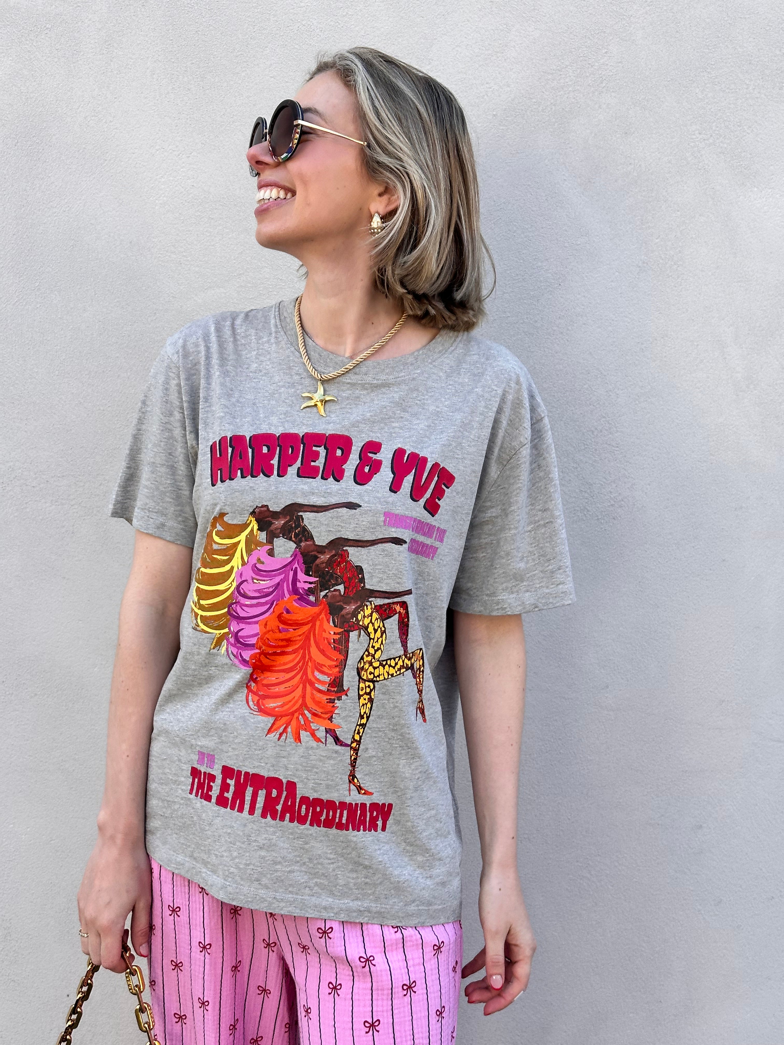 Harper & Yve T-shirt Extraordinary grijs