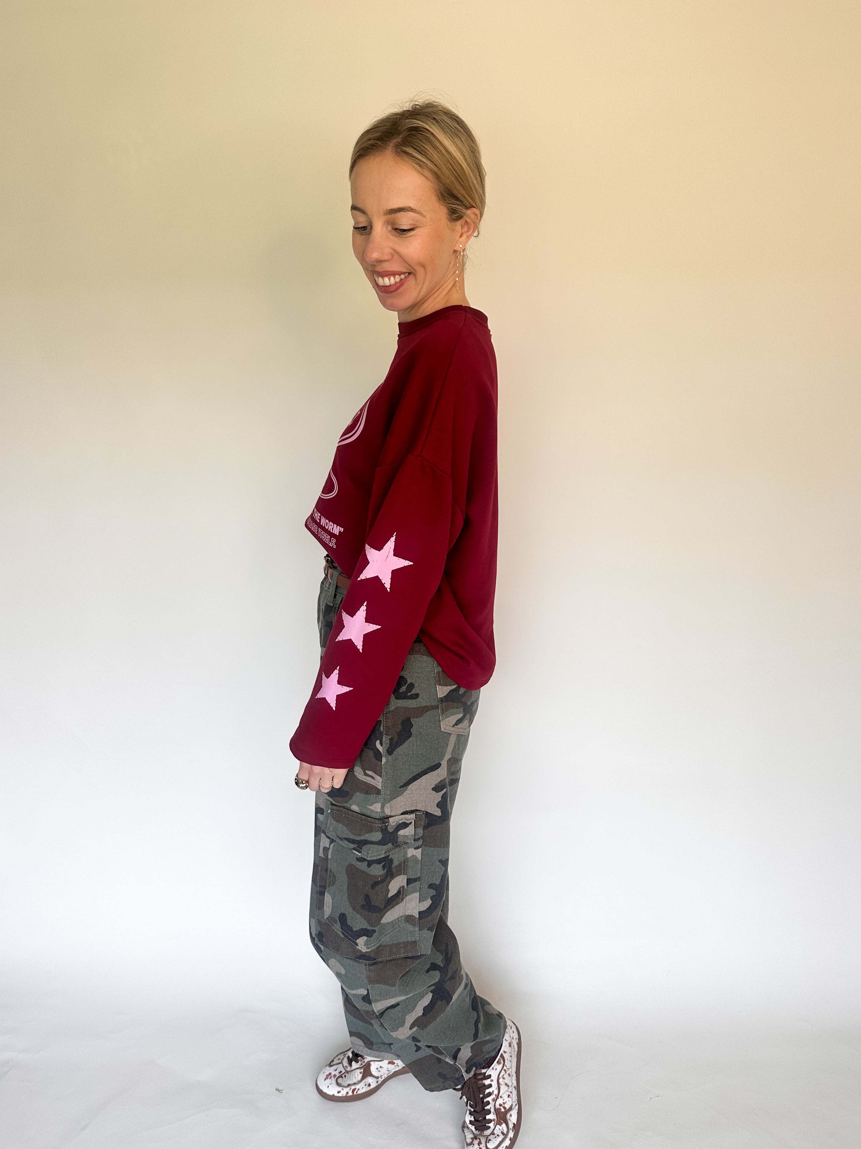 Elena trui bordeaux