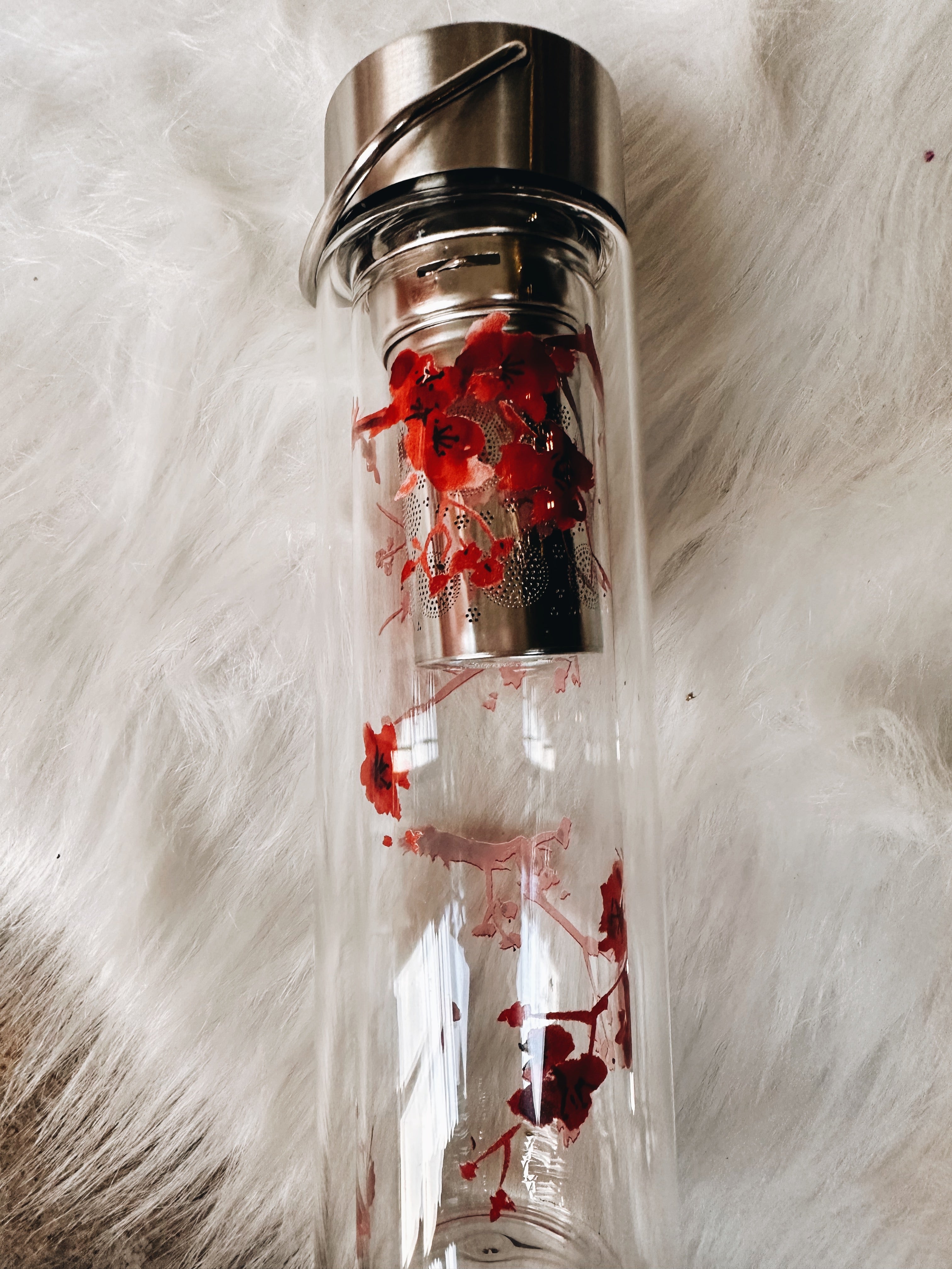 Flowtea - Theethermos cherry blossom + hoesje