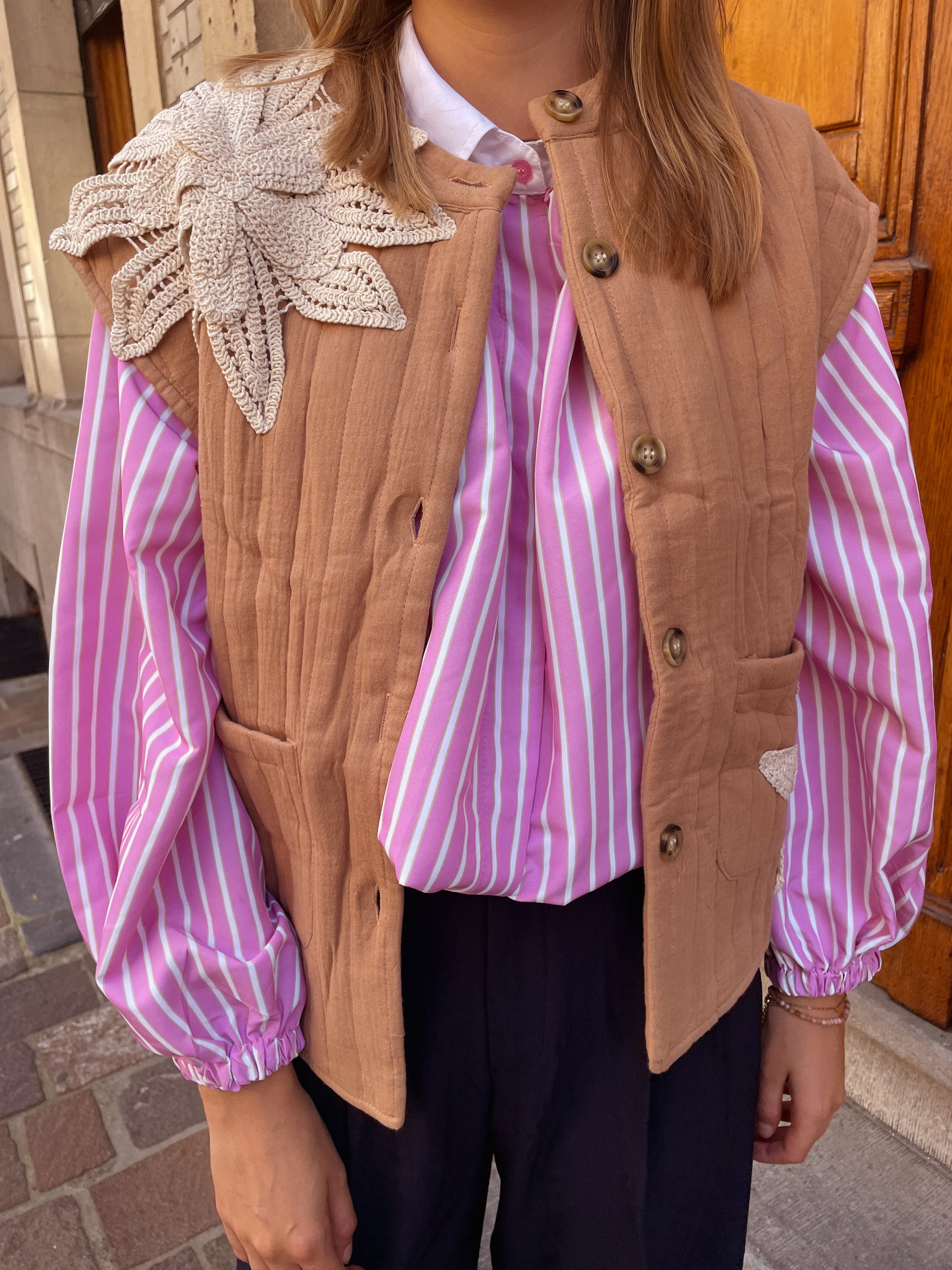Nina gilet beige