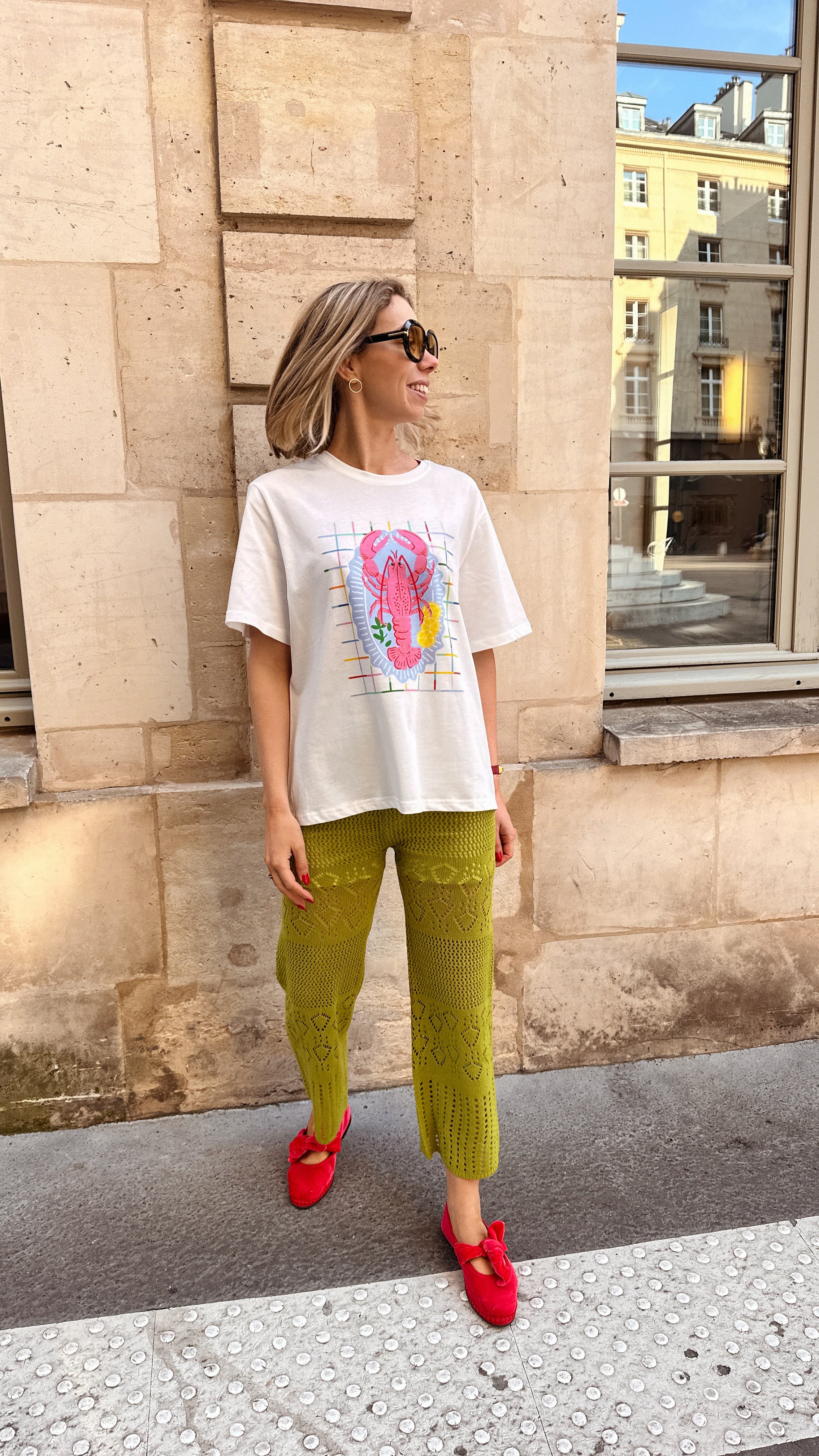 Livia gehaakte broek groen