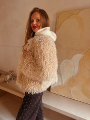 Amara jas fourrure ecru 14603