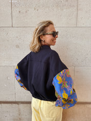 Félice bomber gilet met statement mouwen