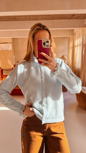 Lucie gilet lichtblauw