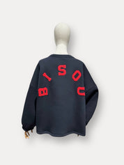 Bisou sweater marine/burgundy