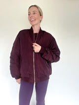 Lina bomber Mulberry wine The Lola Club