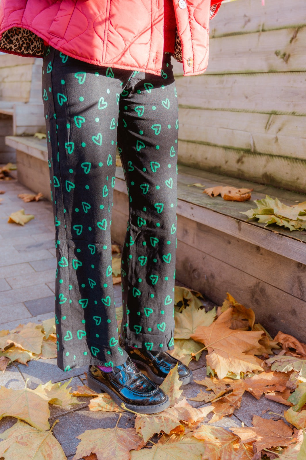 Heart broek zwart/groen