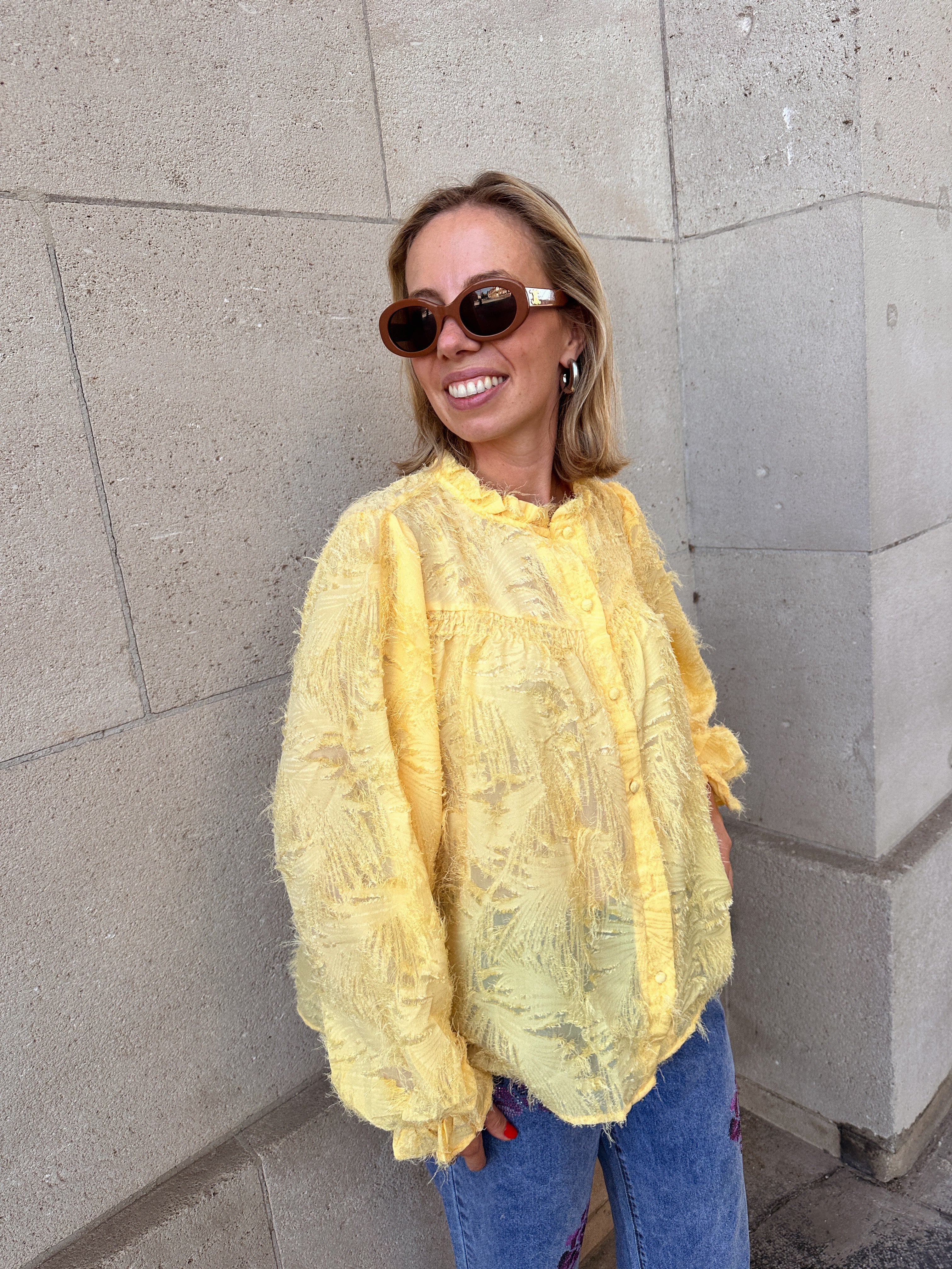 Marion blouse butter yellow