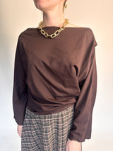 Amelie longsleeve bruin