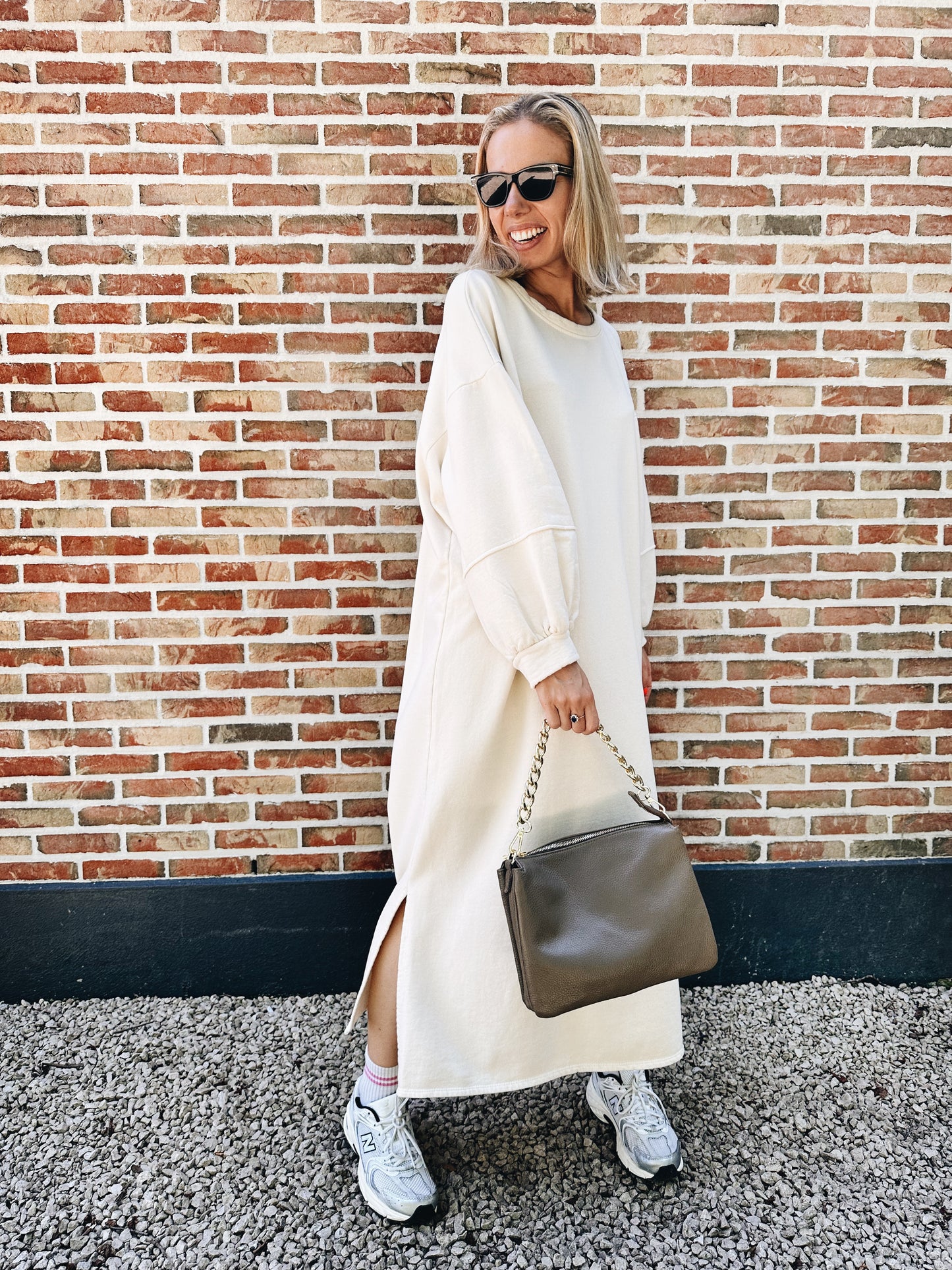 Lieke jurk creme