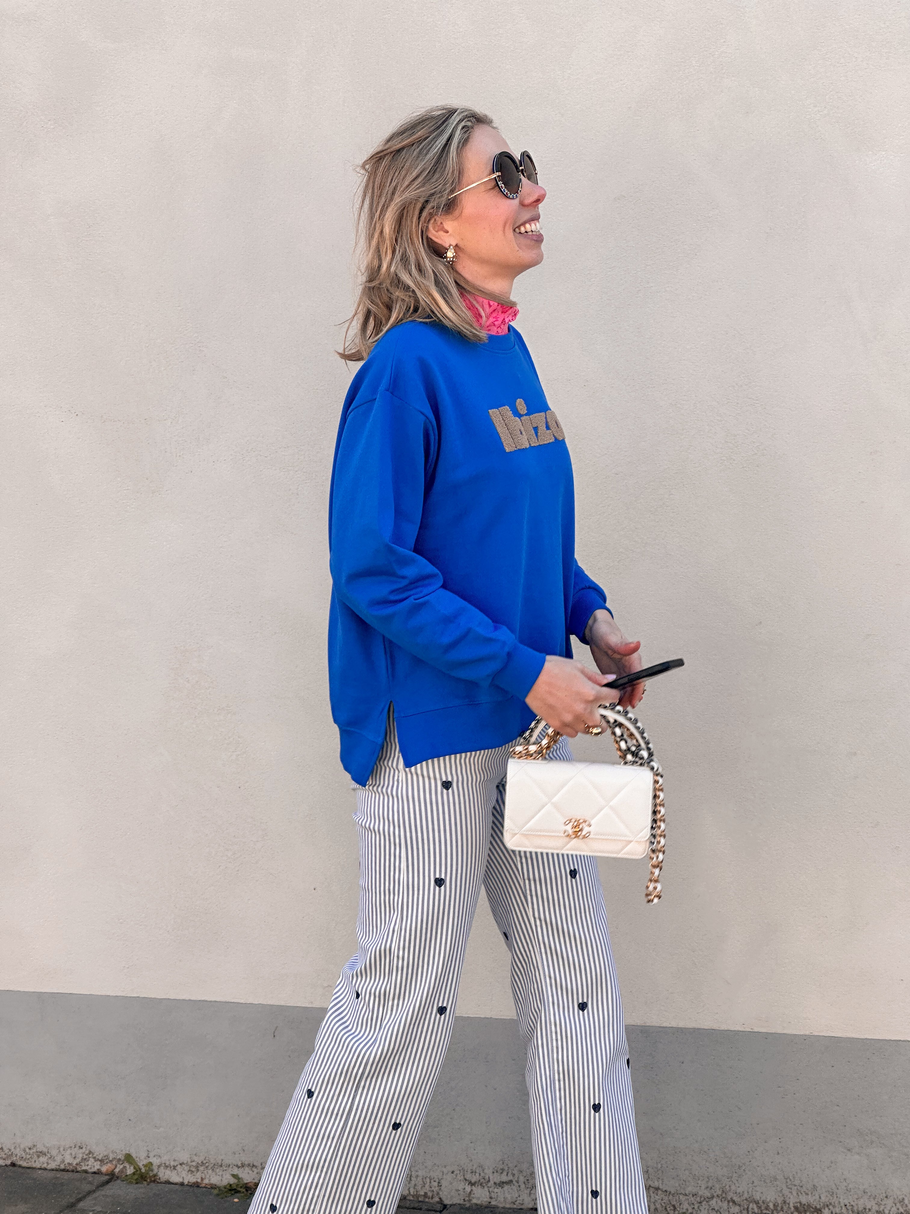 Ibiza sweater blauw