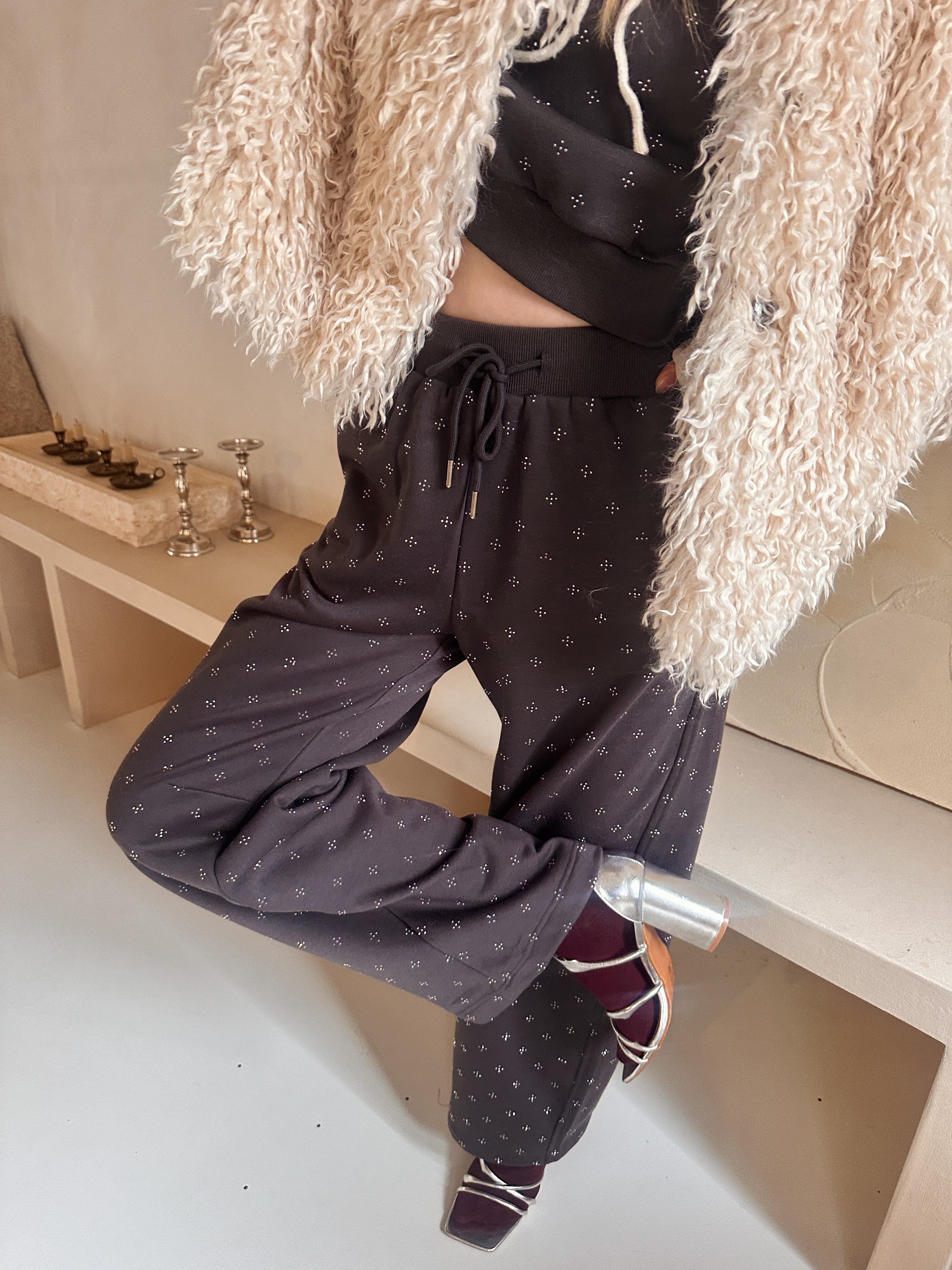 Noara loungewear set antraciet