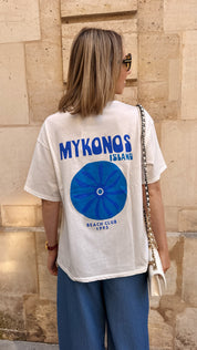 Mykonos t-shirt wit